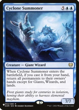 Cyclone Summoner (052/285) [The List Reprints]