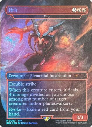 Ifrit - Fury (Rainbow Foil) (7007) [Secret Lair Drop Series]  Foil