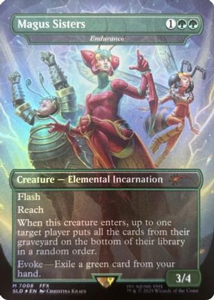 Magus Sisters - Endurance (Rainbow Foil) (7008) [Secret Lair Drop Series]  Foil