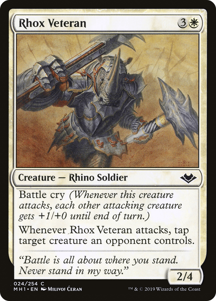 Rhox Veteran [Modern Horizons] Foil