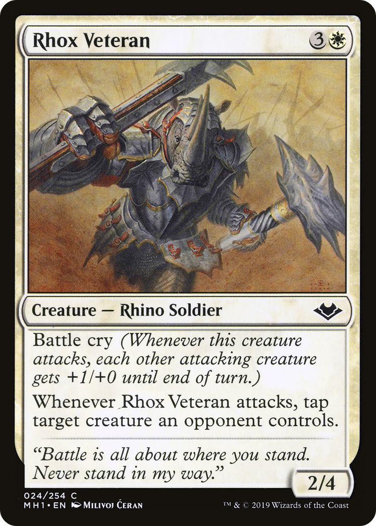 Rhox Veteran [Modern Horizons] Foil