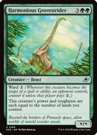 Harmonious Grovestrider (189) [Edge of Eternities]  Foil