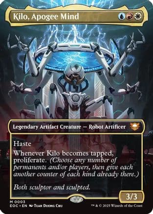 Kilo, Apogee Mind (Borderless) (003) [Commander: Edge of Eternities]  Foil