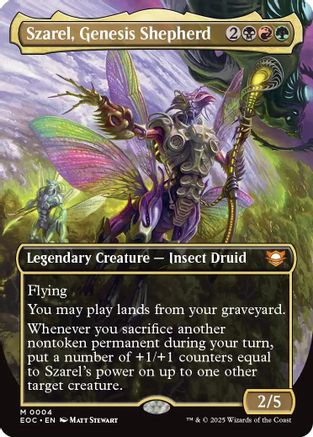 Szarel, Genesis Shepherd (Borderless) (004) [Commander: Edge of Eternities]  Foil