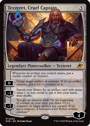 Tezzeret, Cruel Captain (002) [Edge of Eternities]  Foil