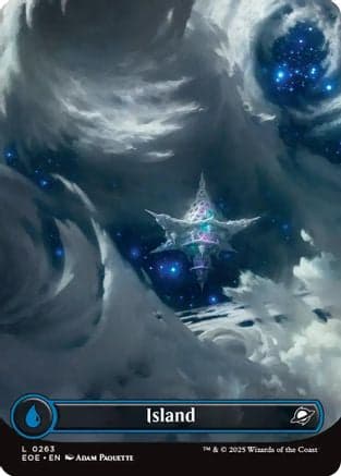 Island (0263) (Borderless) (263) [Edge of Eternities]  Foil