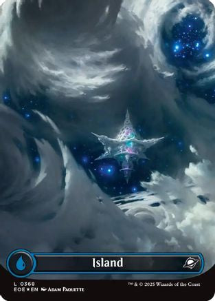 Island (0368) (Borderless) (Galaxy Foil) (368) [Edge of Eternities]  Foil