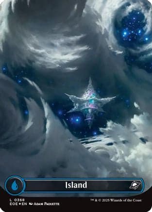 Island (0368) (Borderless) (Galaxy Foil) (368) [Edge of Eternities]  Foil