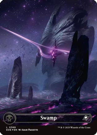 Swamp (0369) (Borderless) (Galaxy Foil) (369) [Edge of Eternities]  Foil