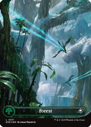 Forest (0371) (Borderless) (Galaxy Foil) (371) [Edge of Eternities]  Foil
