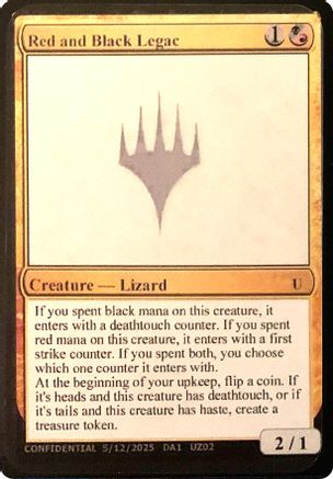 Red and Black Legac () [Un-Known Event Playtest Cards]