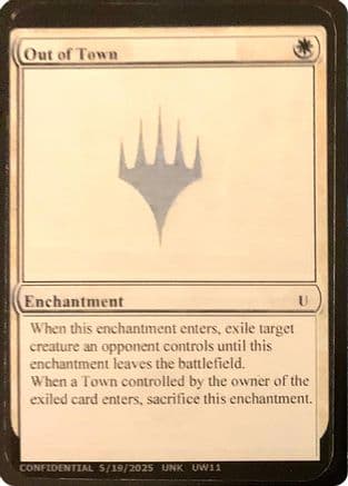 Out of Town () [Un-Known Event Playtest Cards]