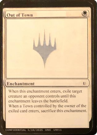 Out of Town () [Un-Known Event Playtest Cards]