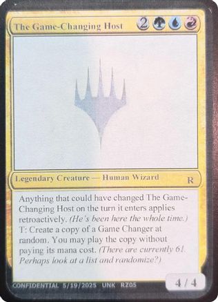 The Game-Changing Host () [Un-Known Event Playtest Cards]