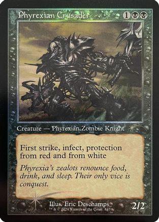 Phyrexian Crusader (Retro Frame) |  Foil (847) [Secret Lair Drop Series]