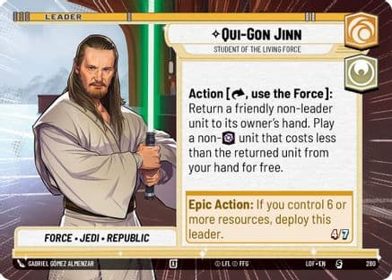 Qui-Gon Jinn - Student of the Living Force (Hyperspace) |  (280)  [Legends of the Force]