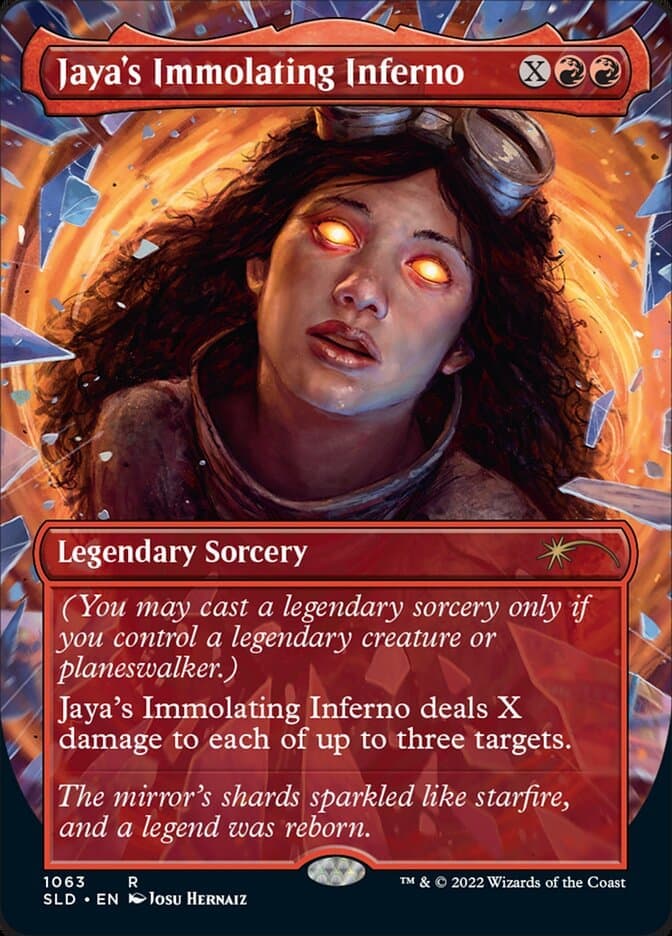 Jaya's Immolating Inferno (Borderless) [Secret Lair Drop Series] Foil