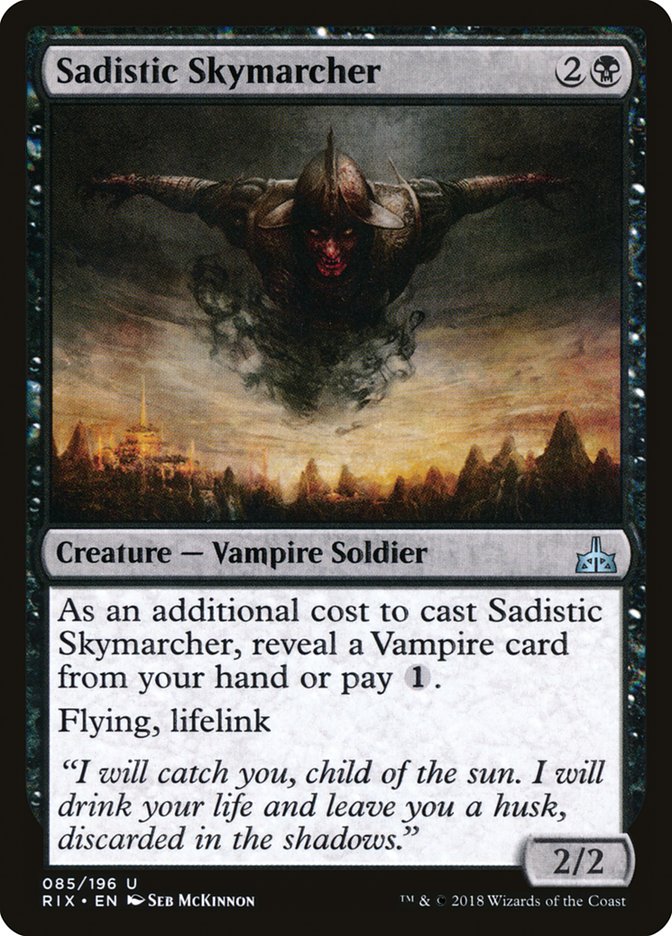 Sadistic Skymarcher 85/196 (Rivals of Ixalan) 