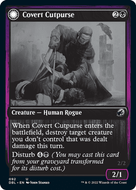 Covert Cutpurse // Covetous Geist [Innistrad: Double Feature] Foil