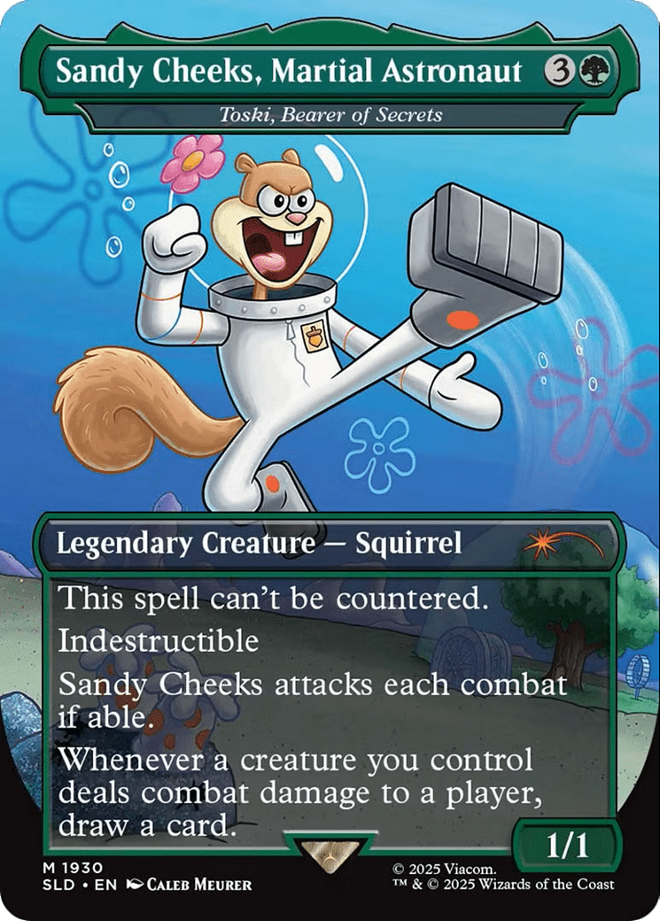 Sandy Cheeks, Martial Astronaut - Toski, Bearer of Secrets (1930) [Secret Lair Drop Series]  Foil