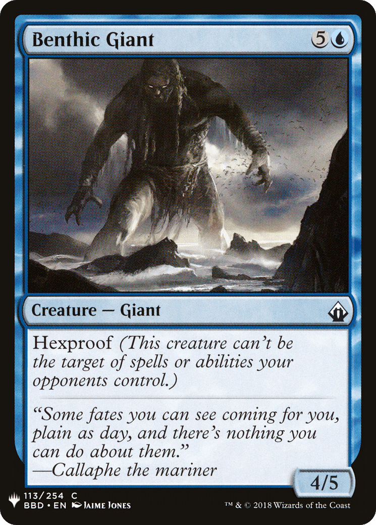 Benthic Giant |  (BBD-113) [The List]