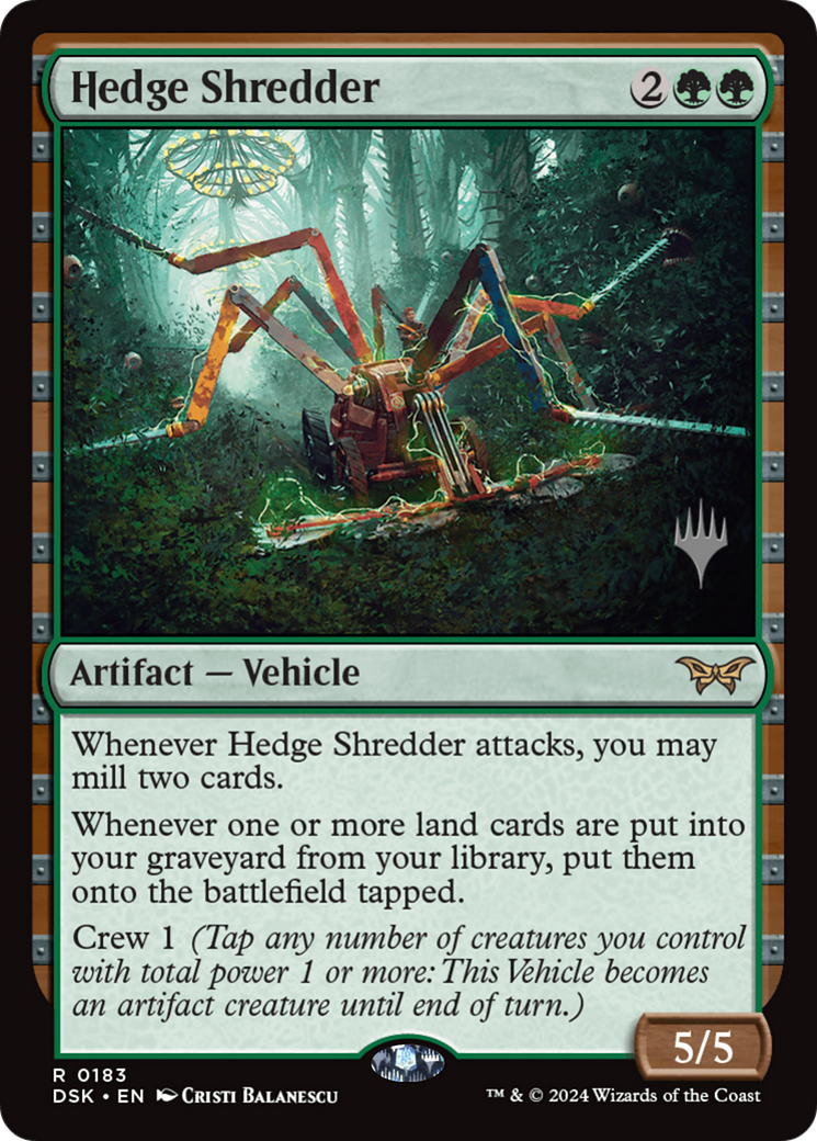 Hedge Shredder [Duskmourn: House of Horror Promos] Foil