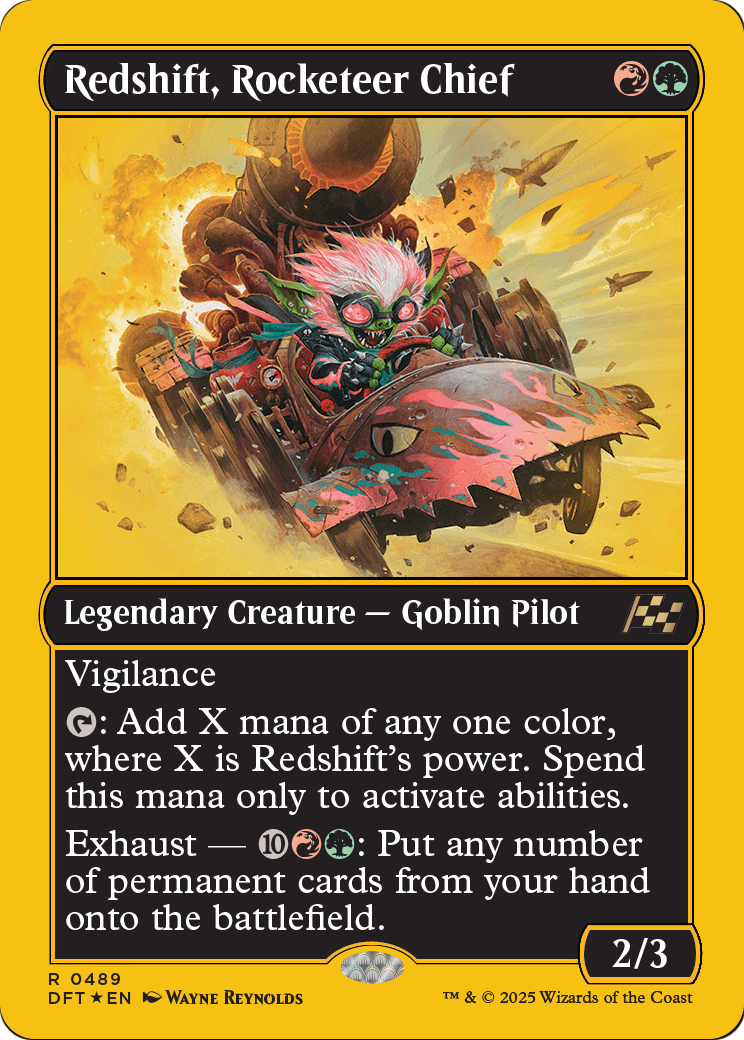 Redshift, Rocketeer Chief |  Foil (489) [Aetherdrift]