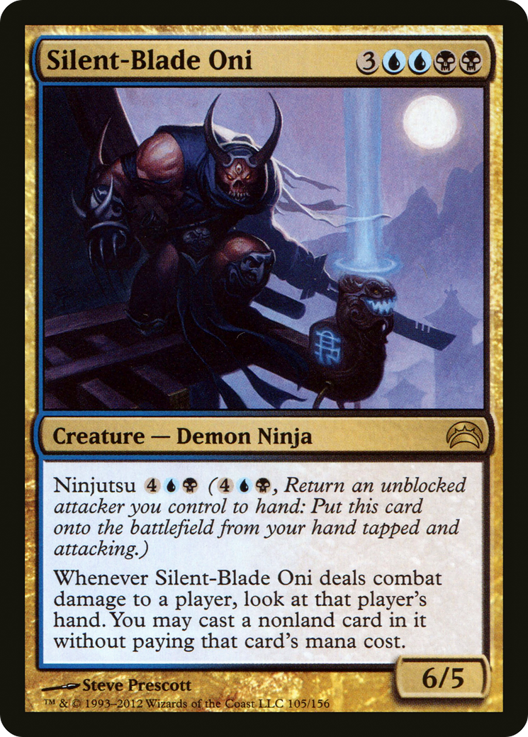 Silent-Blade Oni (105) [Planechase 2012]  Foil