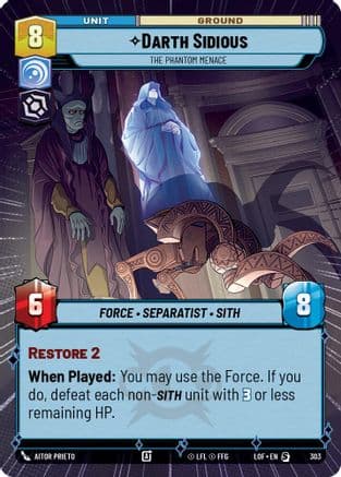 Darth Sidious - The Phantom Menace (Hyperspace) |  (303)  [Legends of the Force]