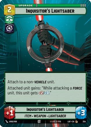 Inquisitor's Lightsaber (Hyperspace) |  (354)  [Legends of the Force]
