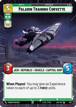 Paladin Training Corvette (Hyperspace) |  (363)  [Legends of the Force]
