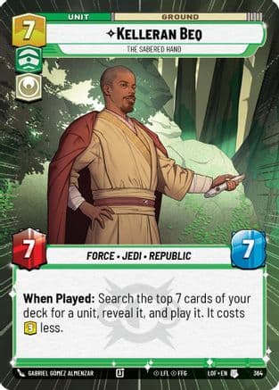 Kelleran Beq - The Sabered Hand (Hyperspace) |  (364)  [Legends of the Force]
