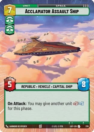 Acclamator Assault Ship (Hyperspace) |  (370)  [Legends of the Force]