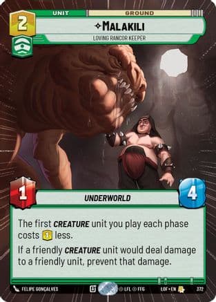 Malakili - Loving Rancor Keeper (Hyperspace) |  (372)  [Legends of the Force]