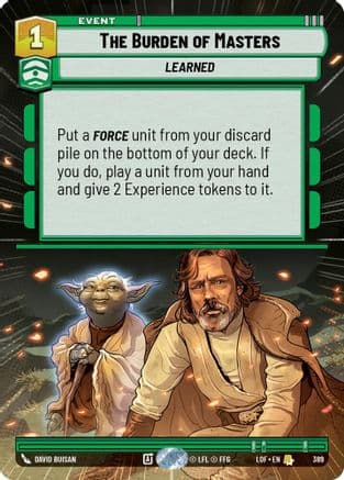 The Burden of Masters (Hyperspace) |  (389)  [Legends of the Force]