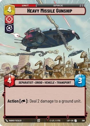 Heavy Missile Gunship (Hyperspace) |  (398)  [Legends of the Force]