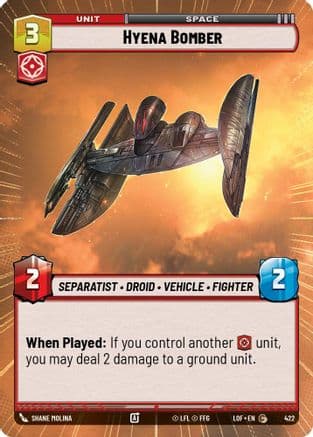 Hyena Bomber (Hyperspace) |  (422)  [Legends of the Force]