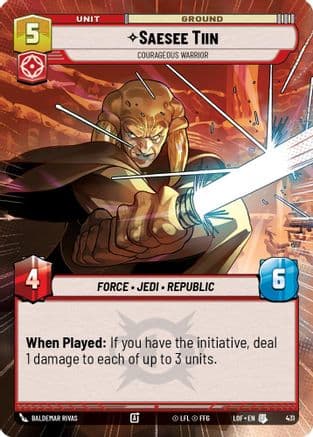 Saesee Tiin - Courageous Warrior (Hyperspace) |  (431)  [Legends of the Force]