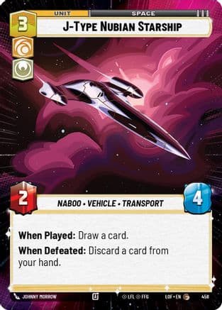J-Type Nubian Starship (Hyperspace) |  (458)  [Legends of the Force]