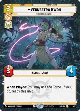 Vernestra Rwoh - Precocious Knight (Hyperspace) |  (459)  [Legends of the Force]