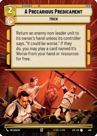 A Precarious Predicament (Hyperspace) |  (486)  [Legends of the Force]
