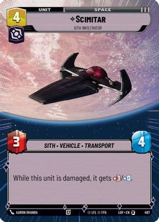 Scimitar - Sith Infiltrator (Hyperspace) |  (497)  [Legends of the Force]