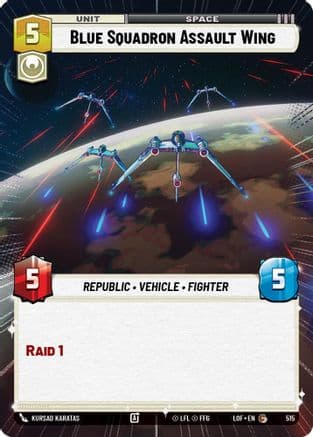 Blue Squadron Assault Wing (Hyperspace) |  (515)  [Legends of the Force]
