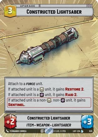 Constructed Lightsaber (Hyperspace) |  (525)  [Legends of the Force]