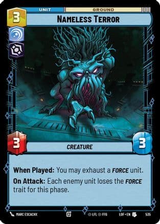Nameless Terror (Foil) | Foil (535)  [Legends of the Force]