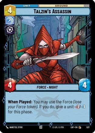 Talzin's Assassin (Foil) | Foil (537)  [Legends of the Force]