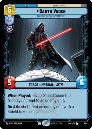Darth Vader - Twilight of the Apprentice (Foil) | Foil (539)  [Legends of the Force]
