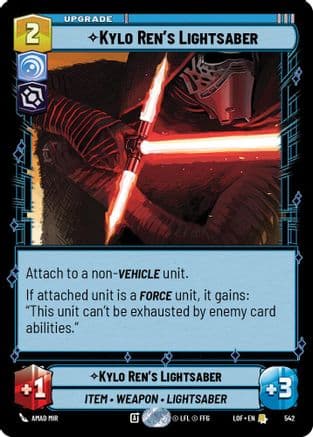 Kylo Ren's Lightsaber (Foil) | Foil (542)  [Legends of the Force]