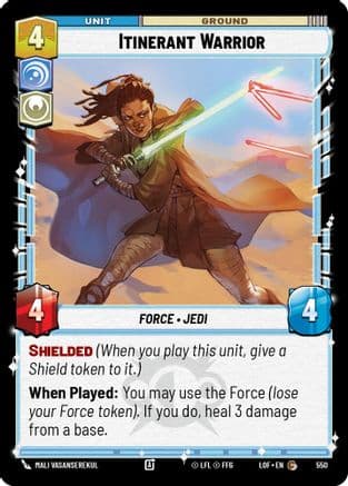 Itinerant Warrior (Foil) | Foil (550)  [Legends of the Force]