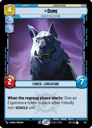 Dume - Redeem the Future (Foil) | Foil (557)  [Legends of the Force]